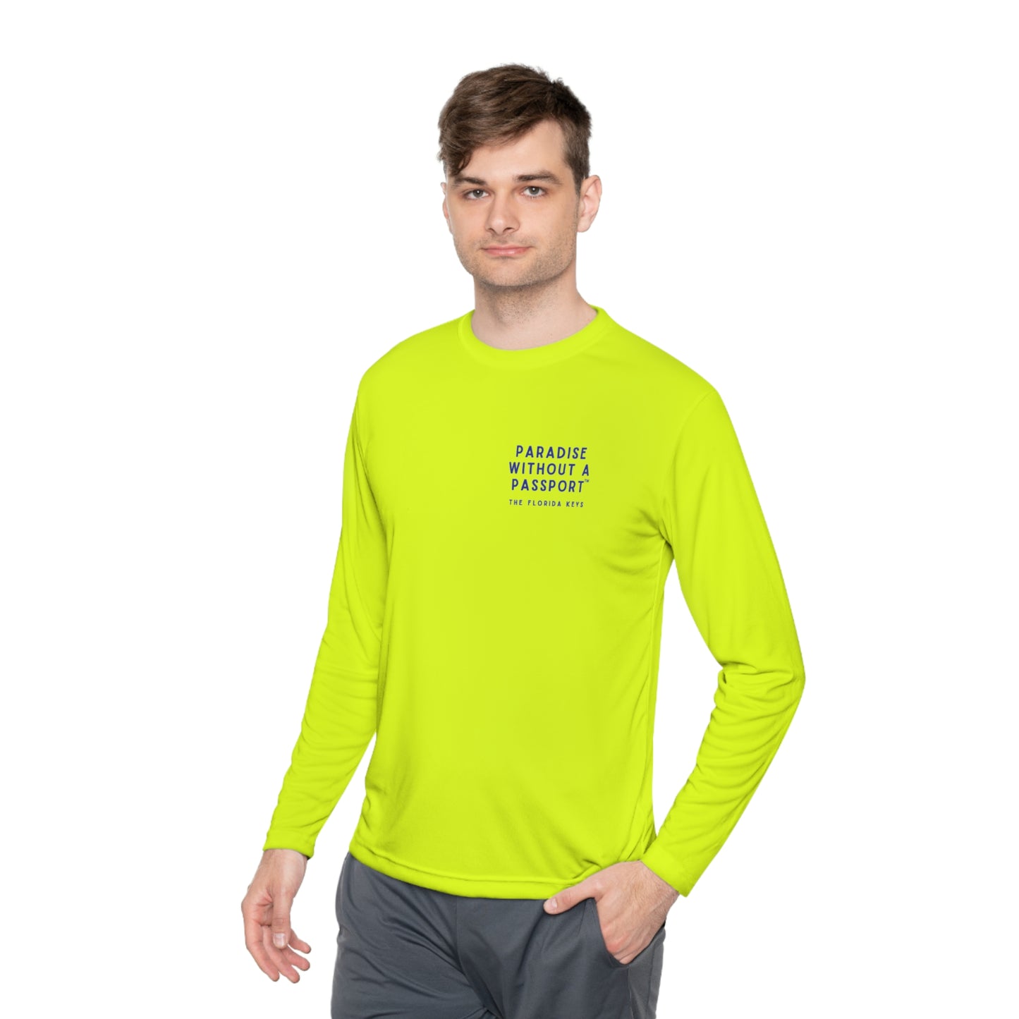 florida keys map - long sleeve fishing shirt - uv protected