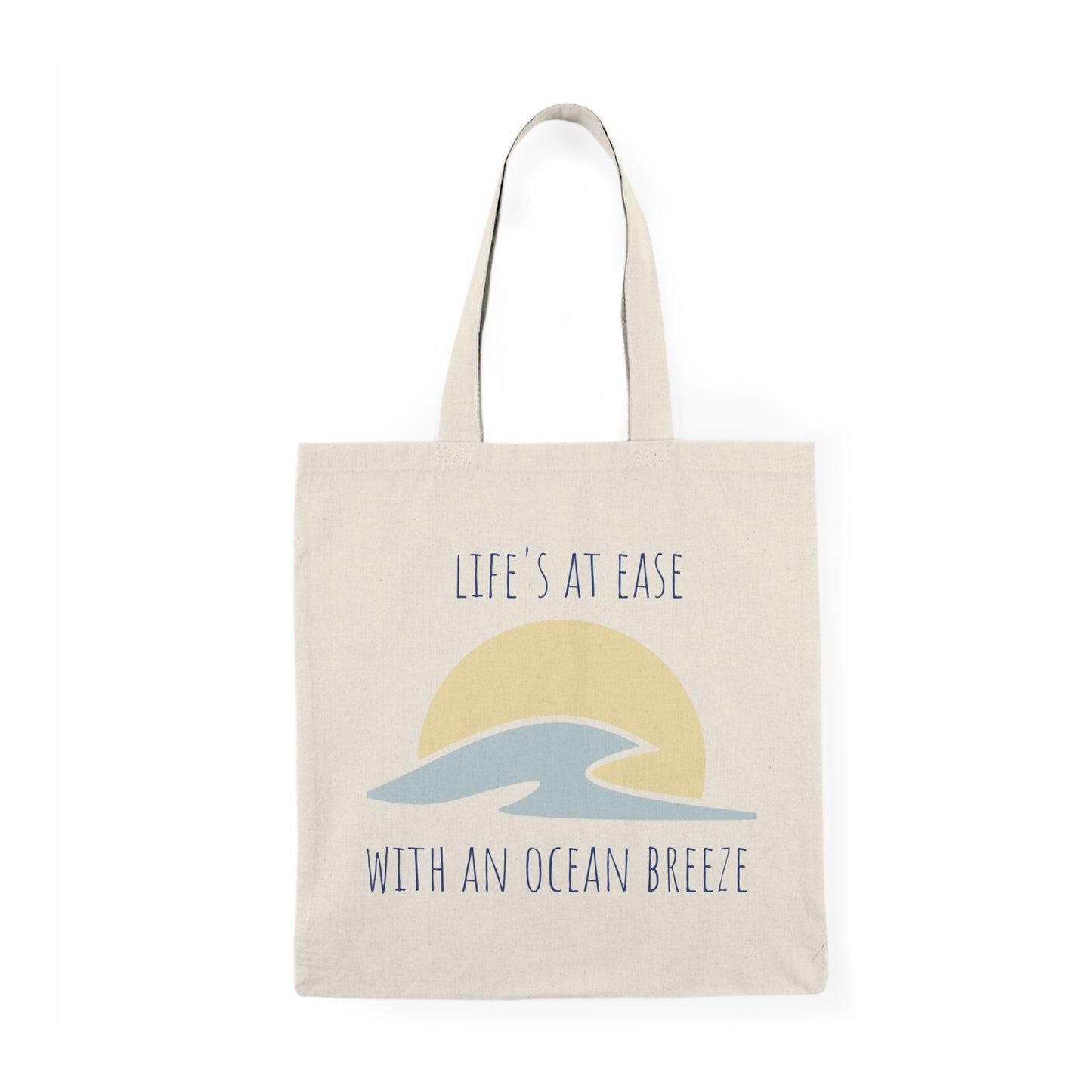 life's at ease with an ocean breeze - florida keys tote bag - beach tote - florida beach bag