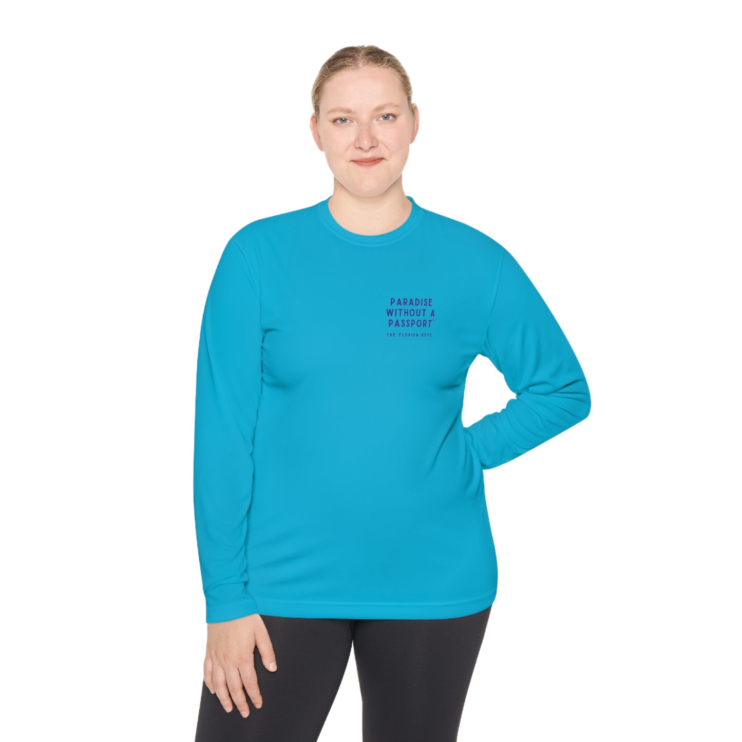 florida keys map - long sleeve fishing shirt - uv protected