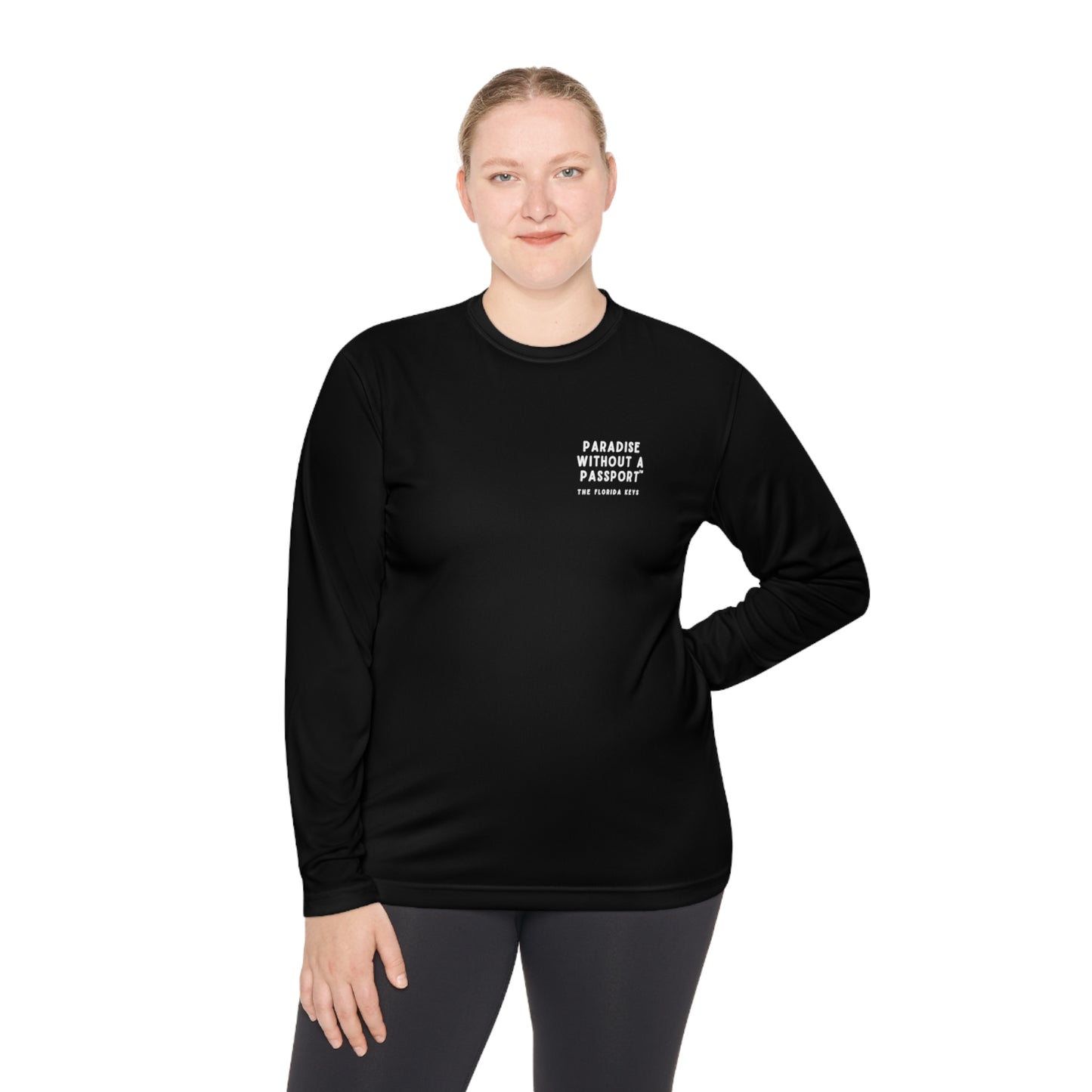 florida keys map - long sleeve fishing shirt - uv protected