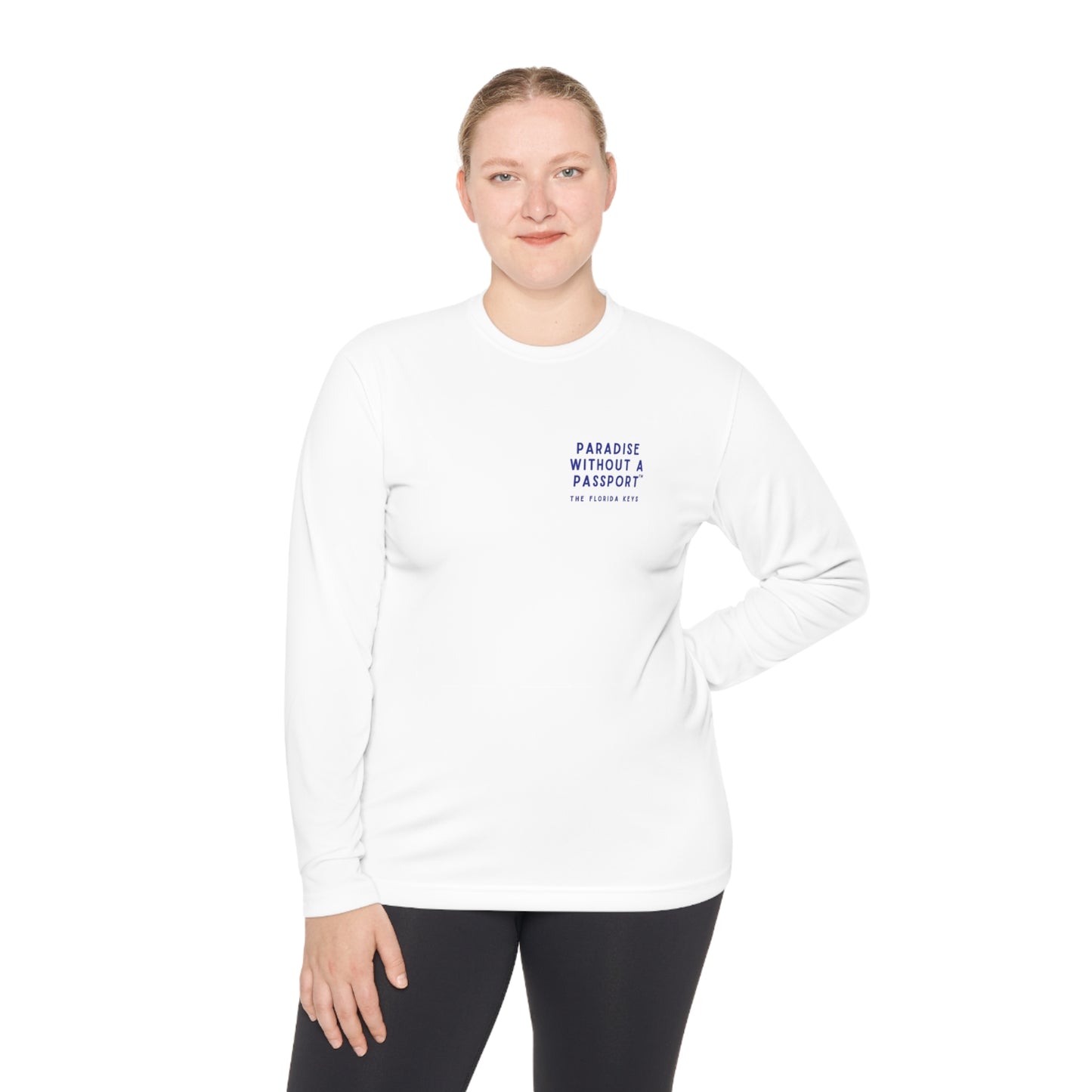 florida keys map - long sleeve fishing shirt - uv protected