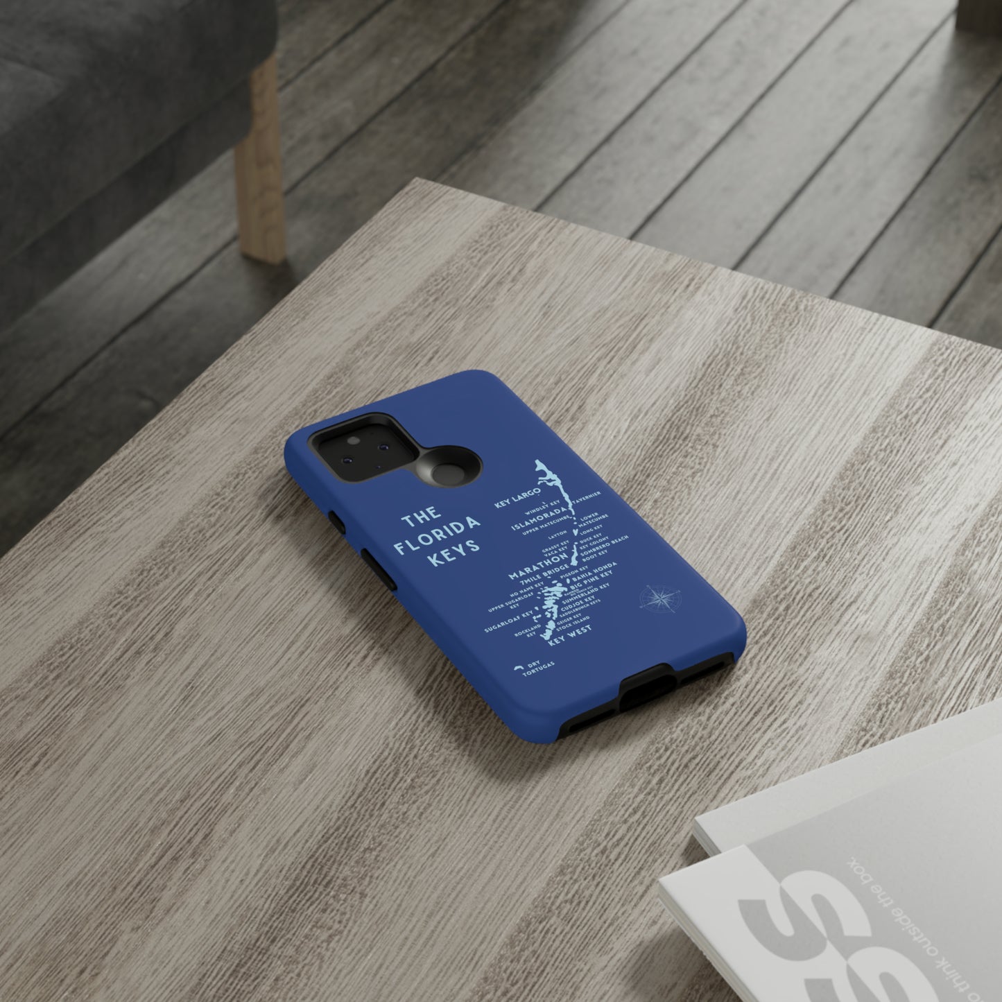 Florida keys map - Blue Phone Case