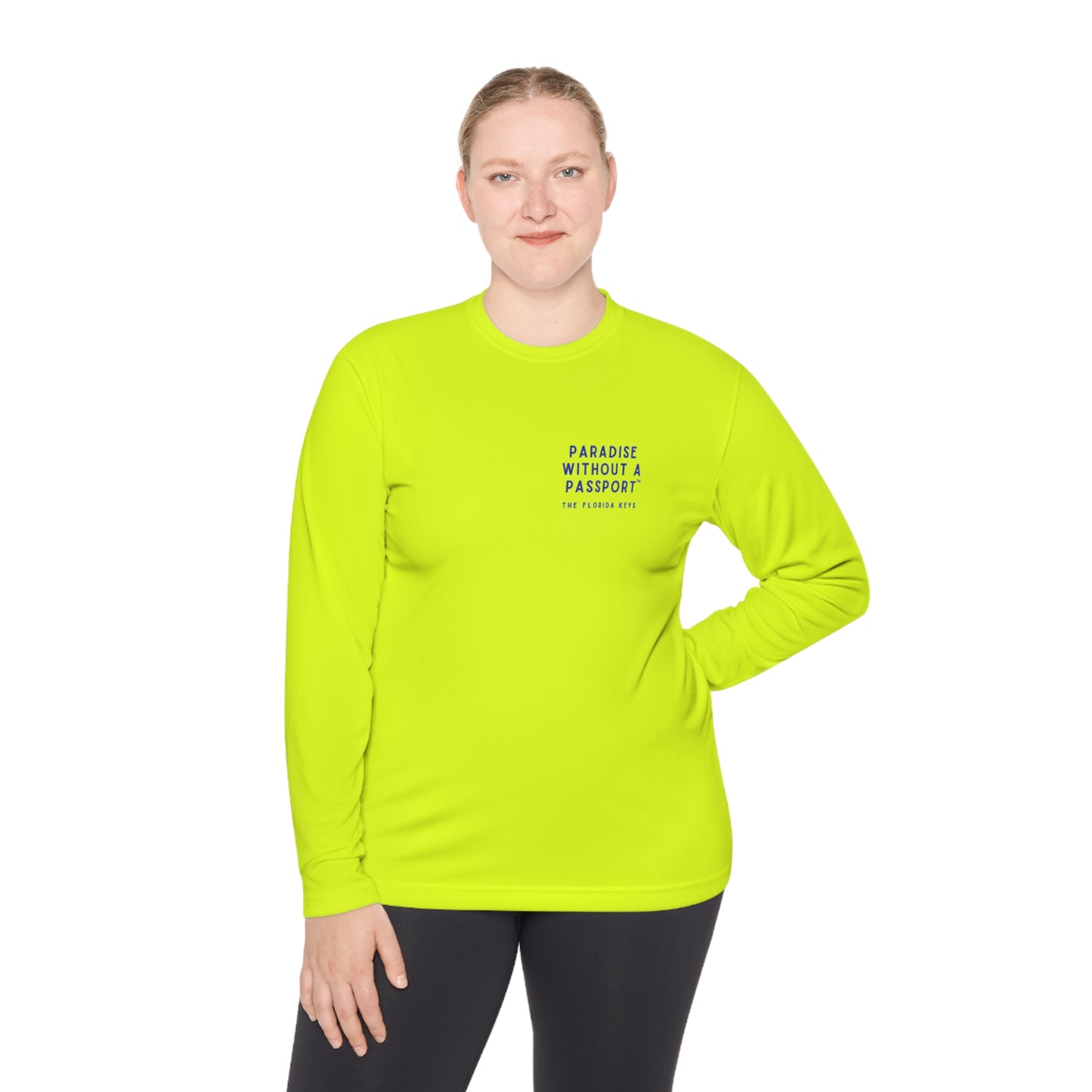 florida keys map - long sleeve fishing shirt - uv protected