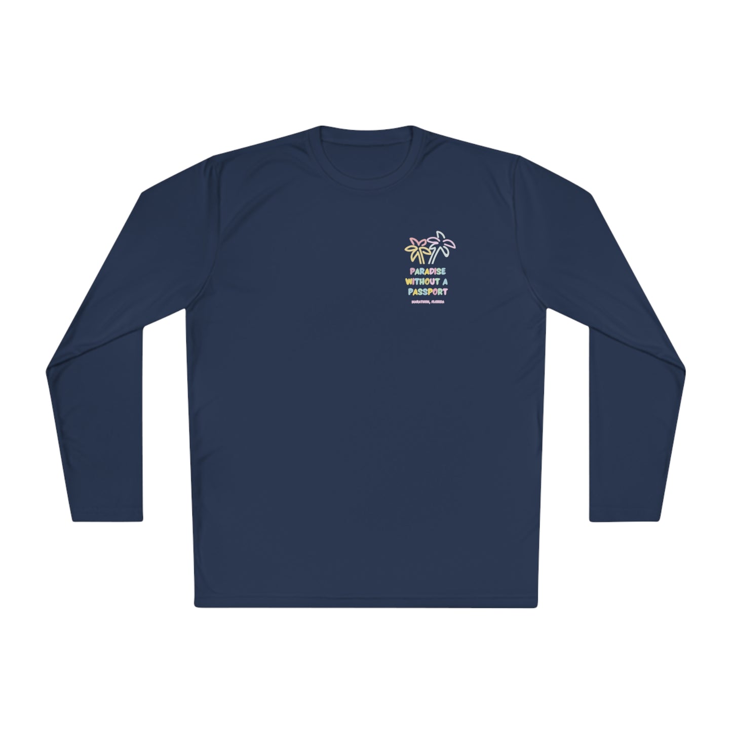 Paradise without a passport- Unisex Lightweight Long Sleeve Tee