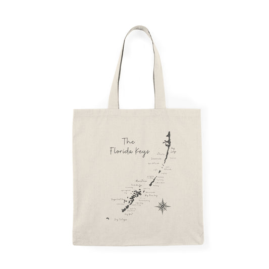 Florida Keys Tote Bag - Map tote bag