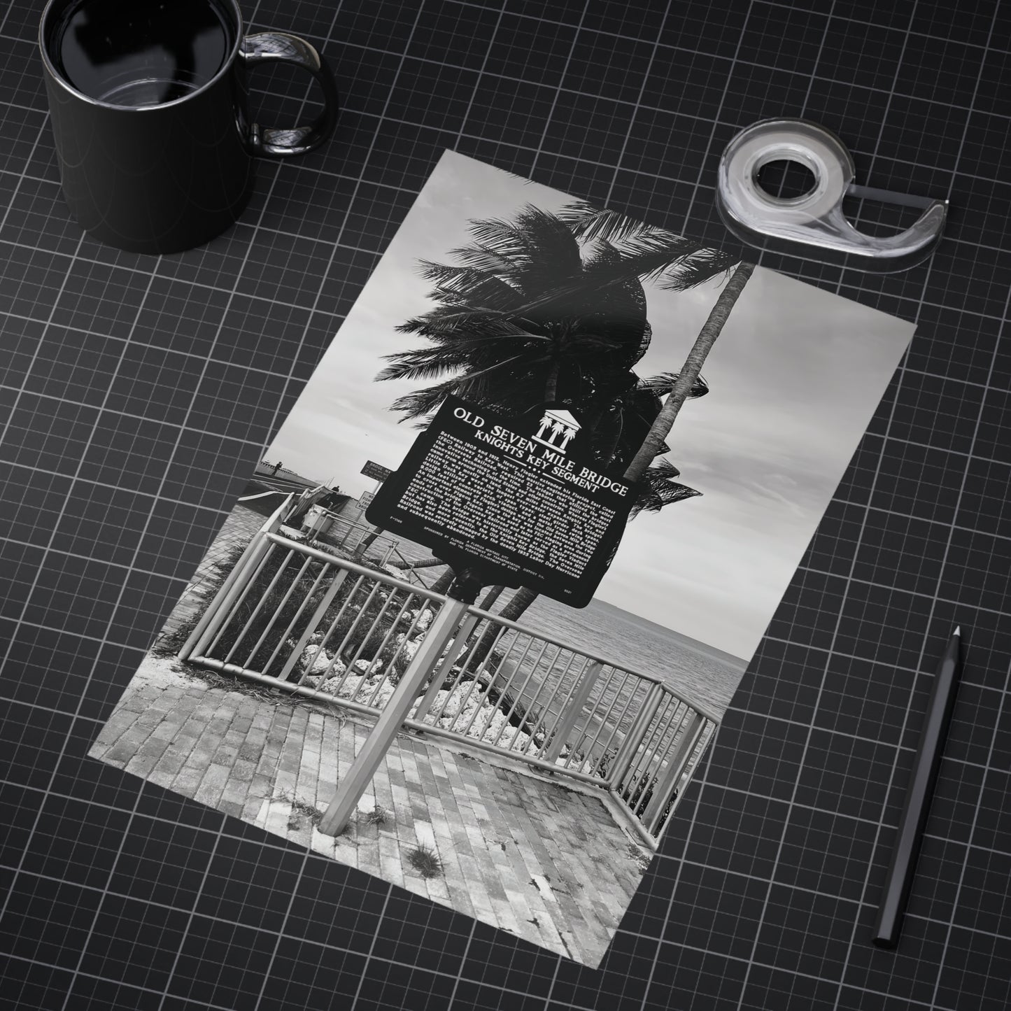 Matte Print of Seven Mile Bridge - Florida Keys Photography
