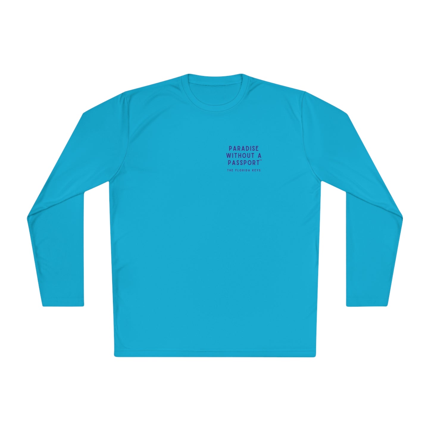 florida keys map - long sleeve fishing shirt - uv protected