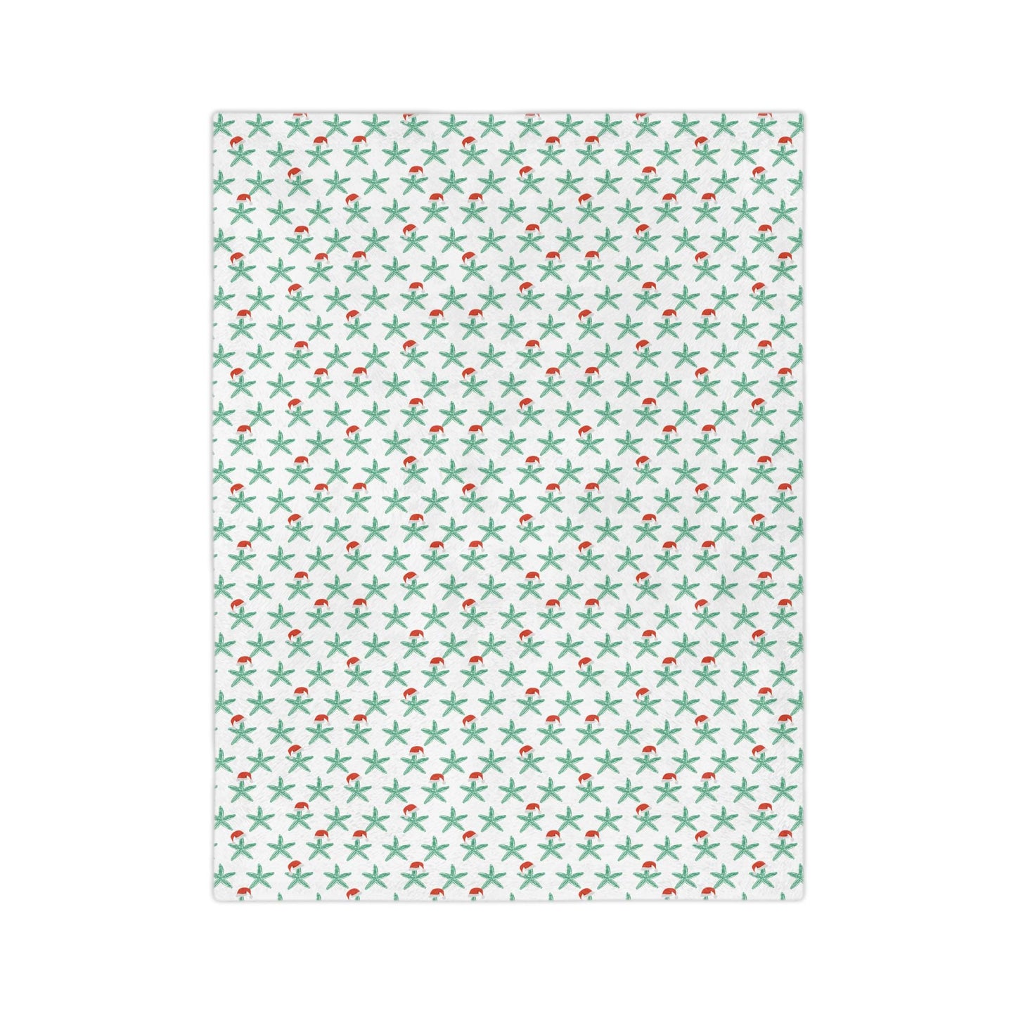 Florida Keys Christmas throw blanket - starfish, coastal christmas home decor