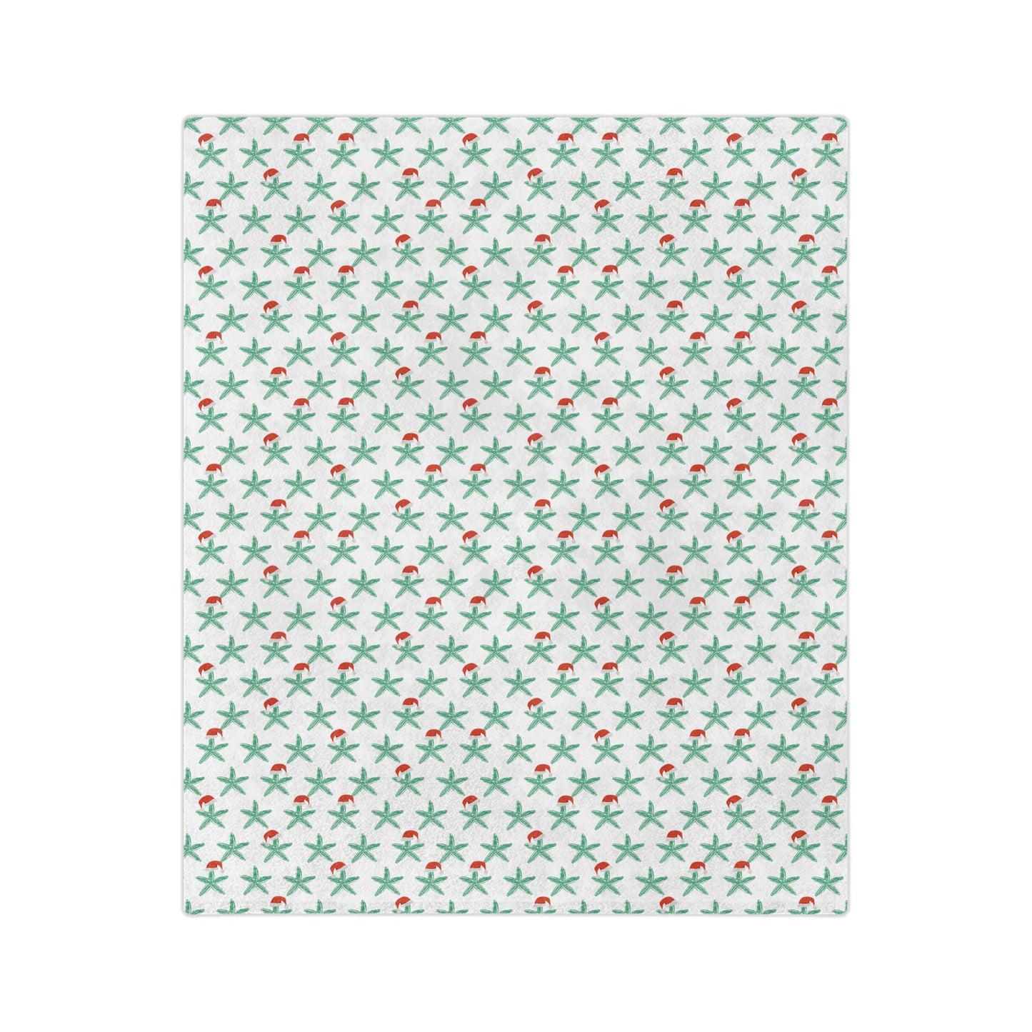 Florida Keys Christmas throw blanket - starfish, coastal christmas home decor