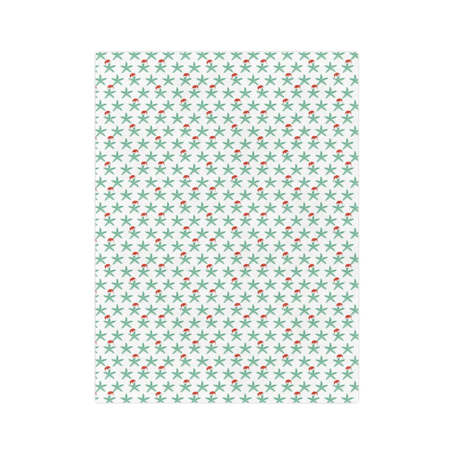 Florida Keys Christmas throw blanket - starfish, coastal christmas home decor