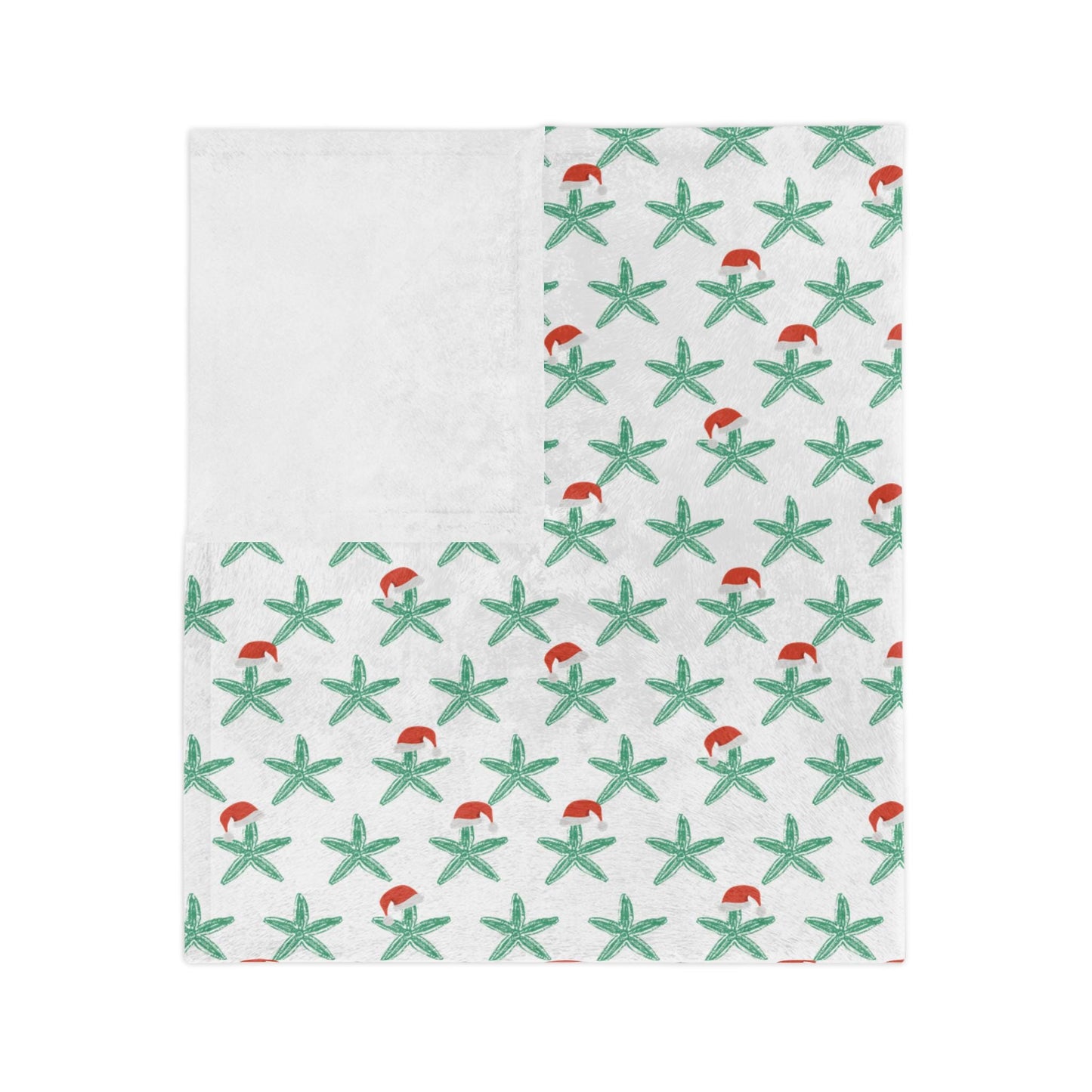 Florida Keys Christmas throw blanket - starfish, coastal christmas home decor