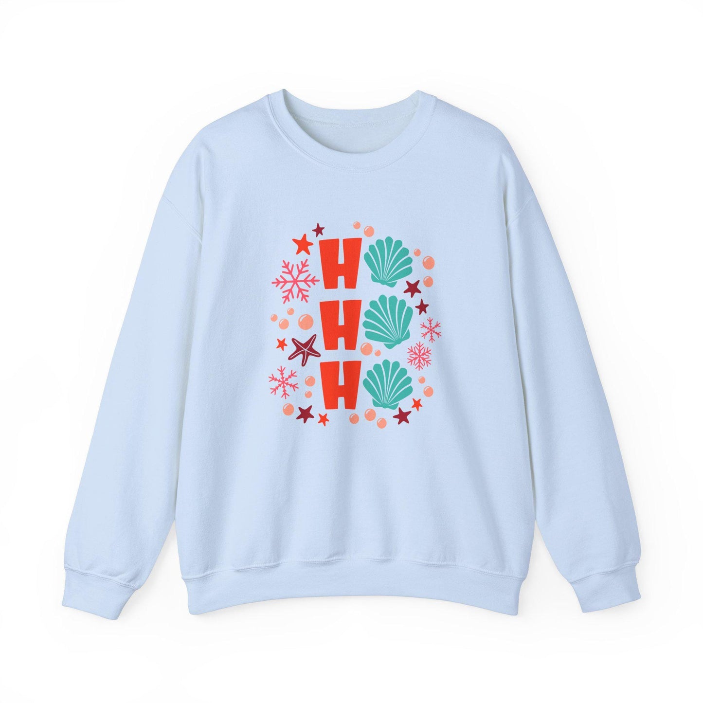 Beachy Christmas Sweatshirt, cute and funny holiday sweatshirt, lightweight sweatshirt