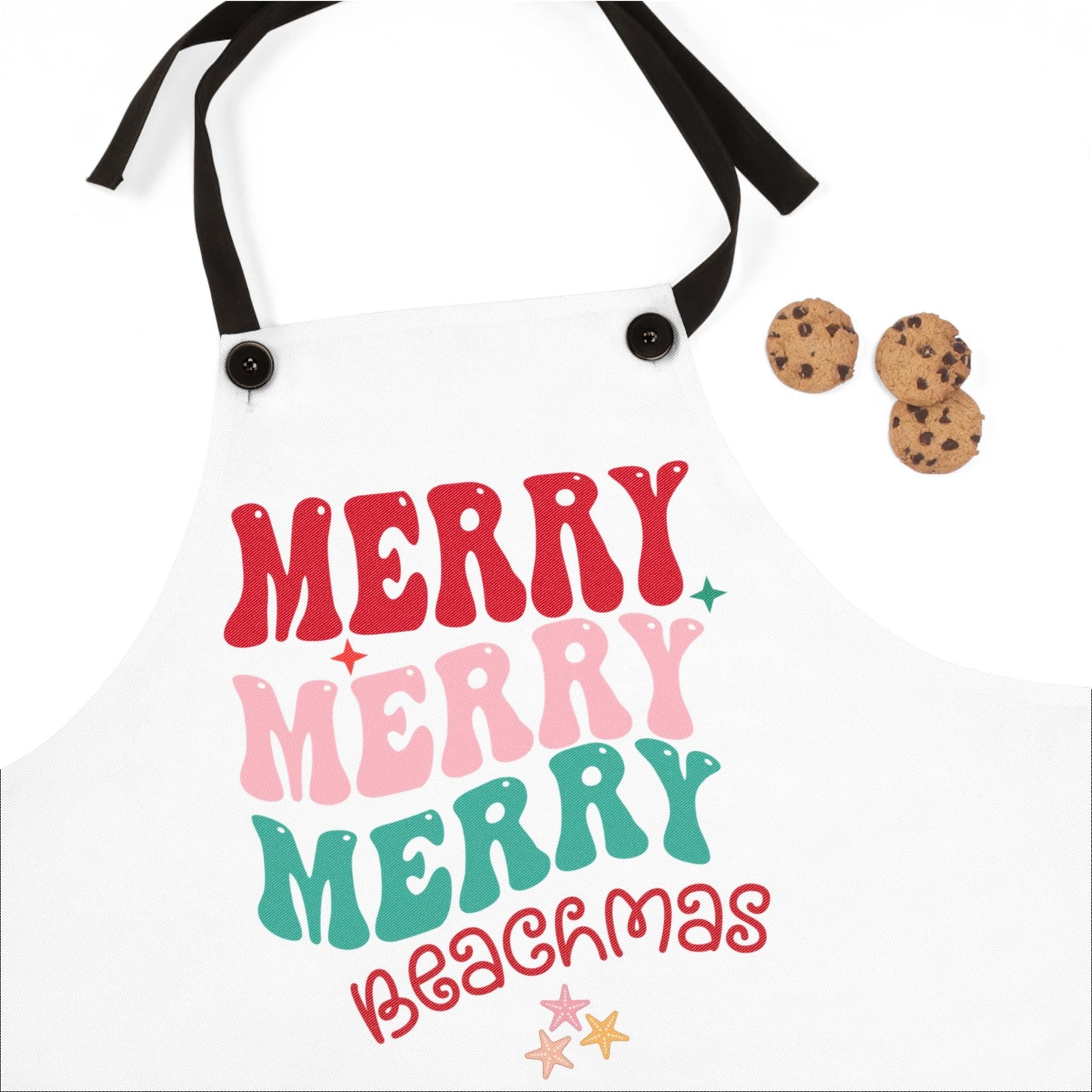 Merry Beachmas Christmas Apron